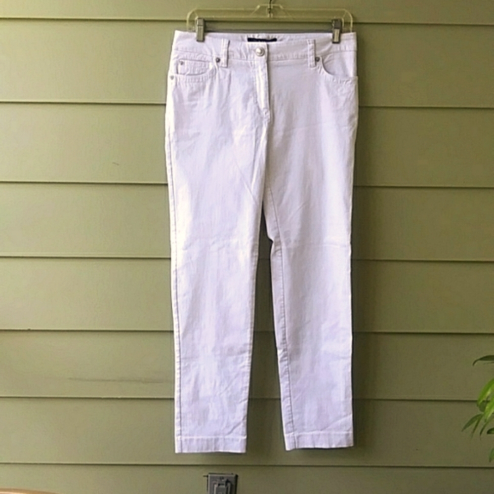 Zac & Rachel Women's White Denim Jeans w Stretch SZ 6  NWOT